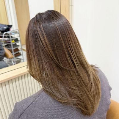 【ブリーチ毛対応】髪質改善ケアストレート+トリートメント
