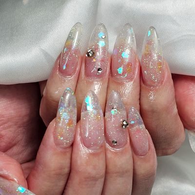 B💎スカルプ (長さだし)＋2本アート