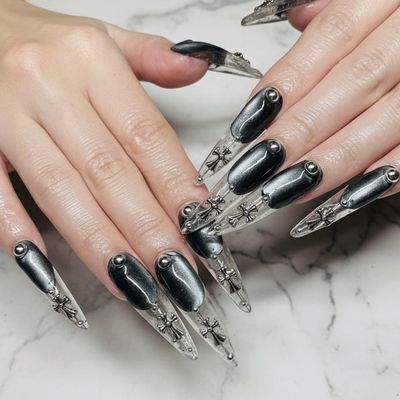 【ジェルチップ長さ出し10本】【デザインやり放題】【オフ有りの方】