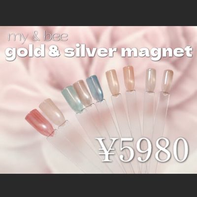 【SNS話題メーカー！】gold  silver マグネットワンカラー💅