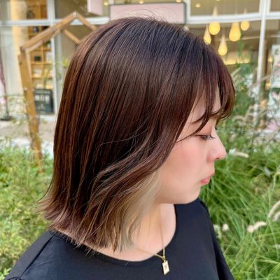 【抜け感】インナーorグラデーションカラー+似合わせカット　¥11,000