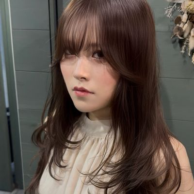 【似合わせ】韓国風レイヤーカット＋ケアプロ¥4500＃韓国#ミディアム#レイヤー