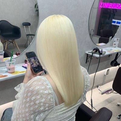 【ハイトーンしたい方必見】ブリーチ2回＋カラー＋CMCトリートメント