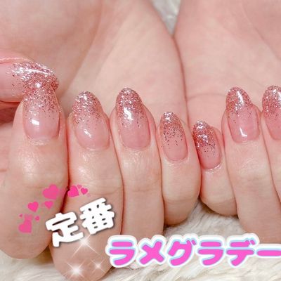 ラメグラデーションネイル💅