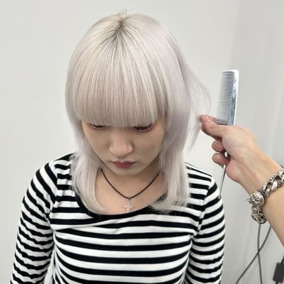 全頭エフェクトケア2回ブリーチカラー＋カット