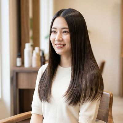 小顔カット&透明感カラー&クイックトリートメント