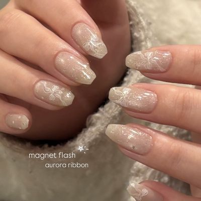 《ケア込み》🎀マグネットネイルෆ˚*