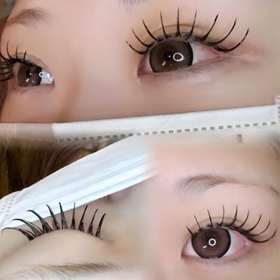 目力Up👀✨フラットラッシュ180本×アイシャンプー付🫧