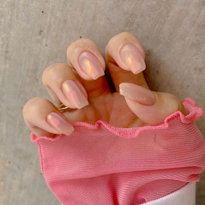 ミラーネイル💅
お爪を削らないpara gel使用🦋🦋