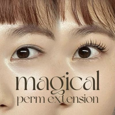 マジカルパーマエクステ🪄160本まで💫他店オフ/トリートメント/アイシャンプー付