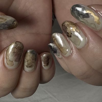 お持ち込みニュアンスアートをCashuna.風にアレンジ