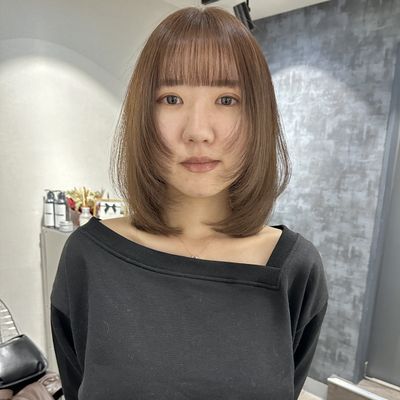 【💖人気No.2💖】顔周りカット＋うる艶カラー＋FLOWDIAトリートメント🫧