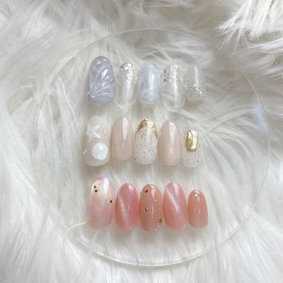 【季節限定デザイン🐚🫧】選べる夏ネイルコース✨ケア込み¥8,500→¥7,500
