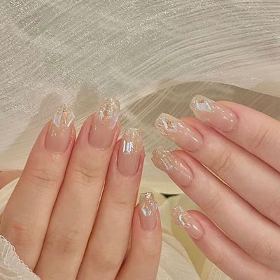 夏人気！うるうる氷オーロラネイル🧊