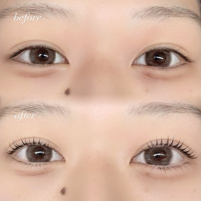【上下ラッシュリフト】逆まつげ改善！中顔面短縮◎まつ毛パーマ艶コーティング仕上げ