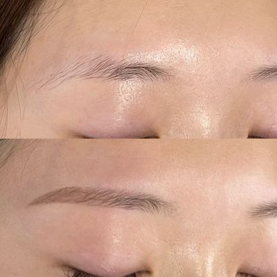 眉毛ワックスで描きやすい眉毛に✐☡(間引き、眉メイク込)初回指名料込メンズ可