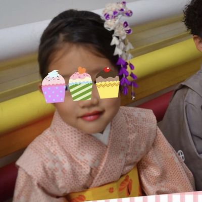 七五三、3歳　着付けとヘアセット