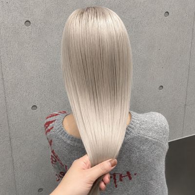 ⭐️リタッチ人気No.1⭐️ケアブリーチリタッチ＋艶カラー＋内部補修TR