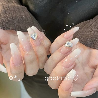 チップ長さだしカラーグラデーション💗