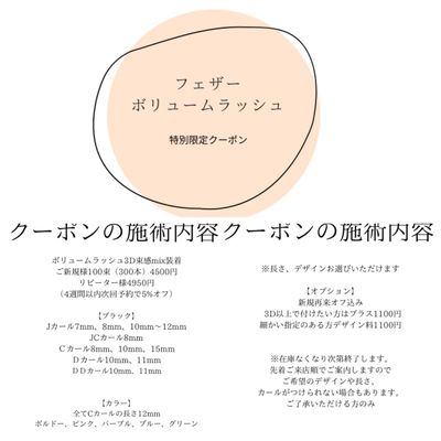 【マツエク SALE】 オフ込み限定ボリュームラッシュ100束◆カラーエクステも