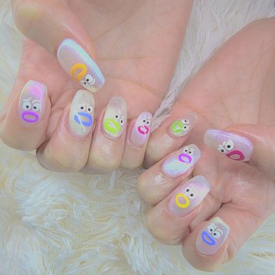 【オフあり】シールデザインネイル
