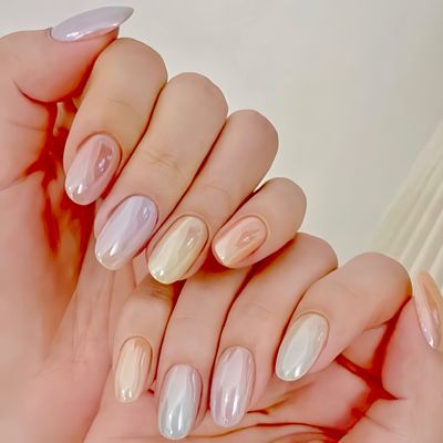 韓国アンニュイミラーネイル💖