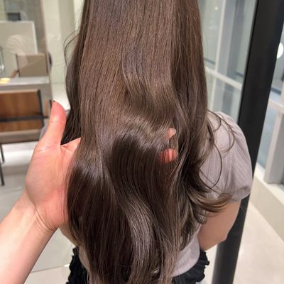 ［ダメージレス］カット＋ブリーチなしダブルカラー+トリートメント 栄/矢場