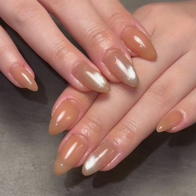 ジェルネイルハンド シンプルデザイン2〜4本