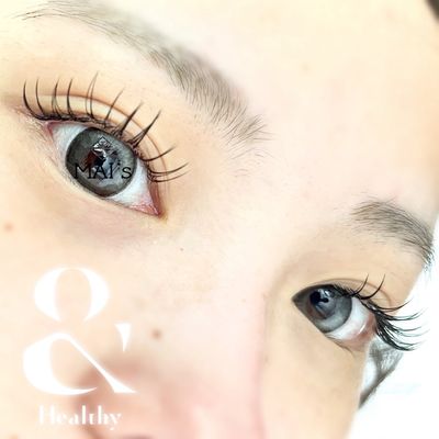 【＆healthy】フラットマットラッシュ80 本×まつ毛パーマ