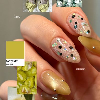 程よいアートのニュアンスネイル