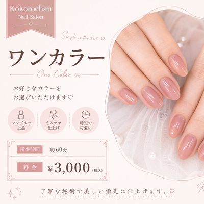 ワンカラー　5000円＝＞3000円