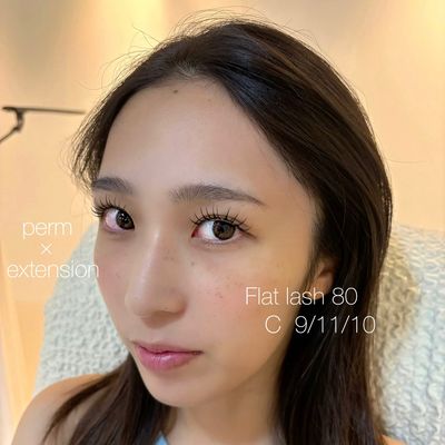 【大人気パリエク🎀】パリジェンヌ➕フラットラッシュ80本