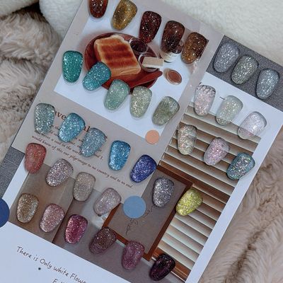 🍁❄️ 秋冬限定 ✦ ラメ＆グリッターネイル ✨