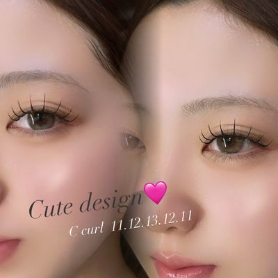 【7月限定価格🌙】flatlash 80~100本🍓束感仕上げ別途¥400🍓