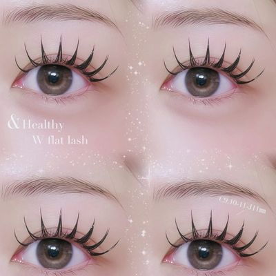 マツエク【&healthy】🎀フラット80本+パーマ （wフラット40束に変更可