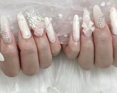 【最新のスカルプ！】ロングネイルはお任せ下さい☆
