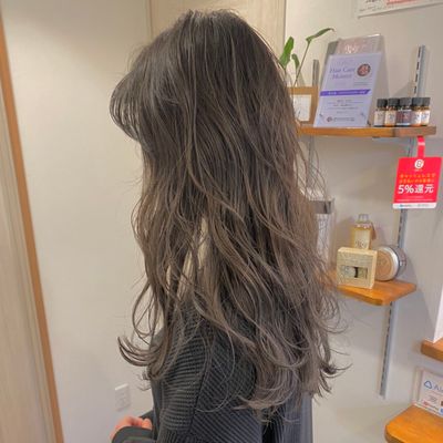 カラー+ハイライト+Aujuaクイックケア¥17600