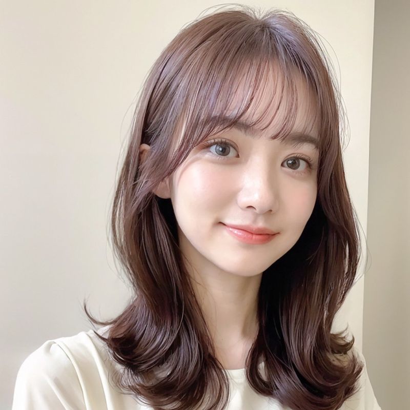 Un 髪質改善 レイヤーカット 透明感カラー