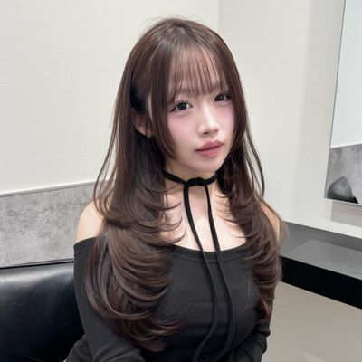 似合わせレイヤーカット+透明感カラー+プレミアム髪質改善