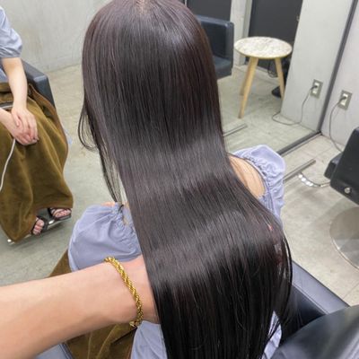 【✨扱いやすい髪に】髪質改善ストレート+3ステップトリートメント