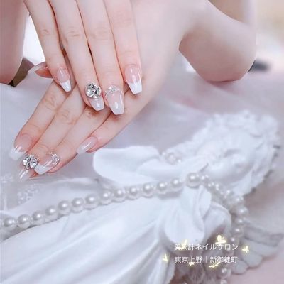 長さ出しチップ：ゴージャスデザイン10本パーツ/3Dアート¥13200