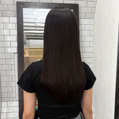 癖が弱い人限定  ナチュラルストレート（カット別）
