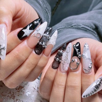 🩶ご新規様価格【長さ出し10本+120分アート】フィルインオフ込み✨️