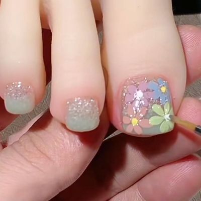☆フット☆親指2本アート+ワンカラー/マグネット ¥8500