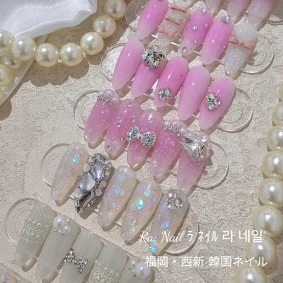 C💎スカルプ (長さだし)＋4本アート