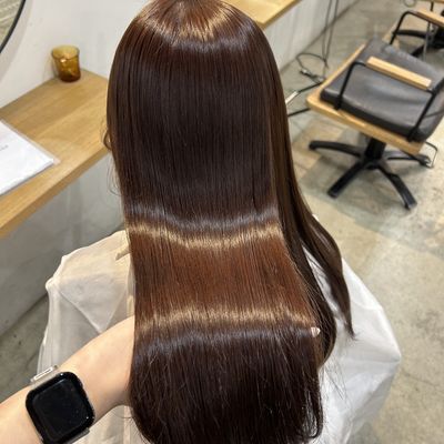 【人気Ｎｏ．1✨️】酸性ストレート＋カット＋カラー＋トリートメント