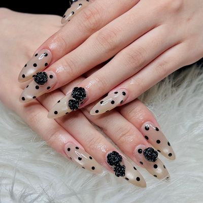 ジェルチップ長さ出し＋持ち込みデザイン