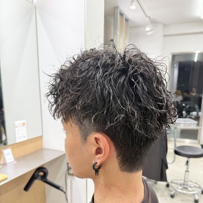 メンズ限定👑カット&波巻きorツイスパ&シャンプー&眉毛カット&トリートメント