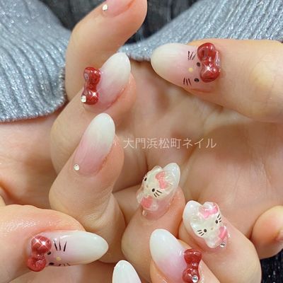 季節ネイル💅バレンタインネイル🦋持ち込みデザイン🥰アートし放題ニュアンスネイル