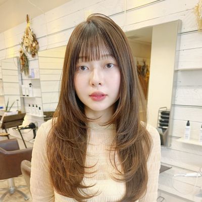 【平日限定】小顔カット+透明感艶カラー+髪質改善トリートメント